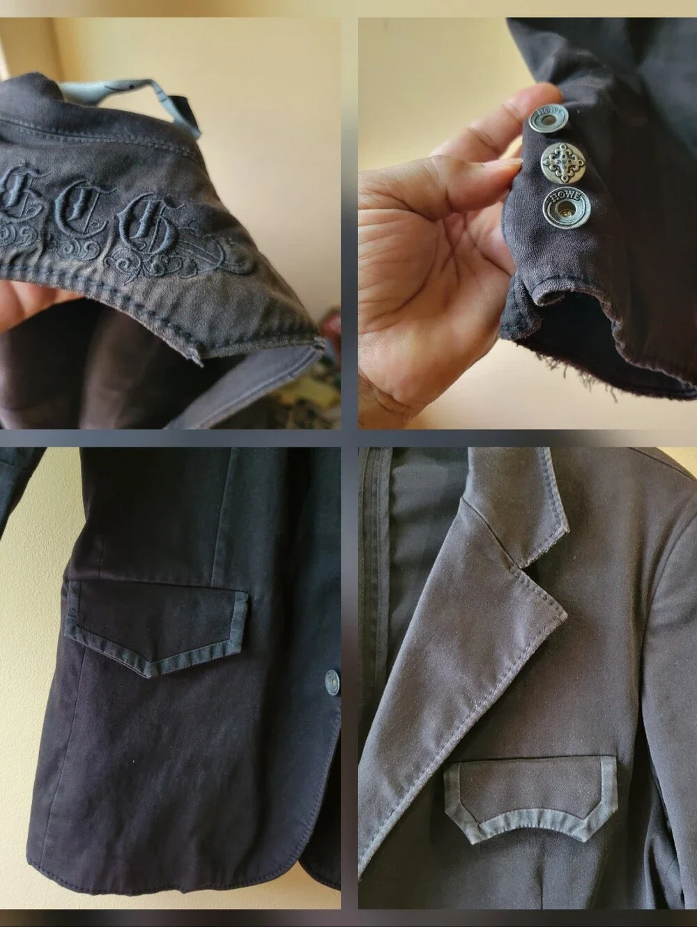 house of howe black blazer
